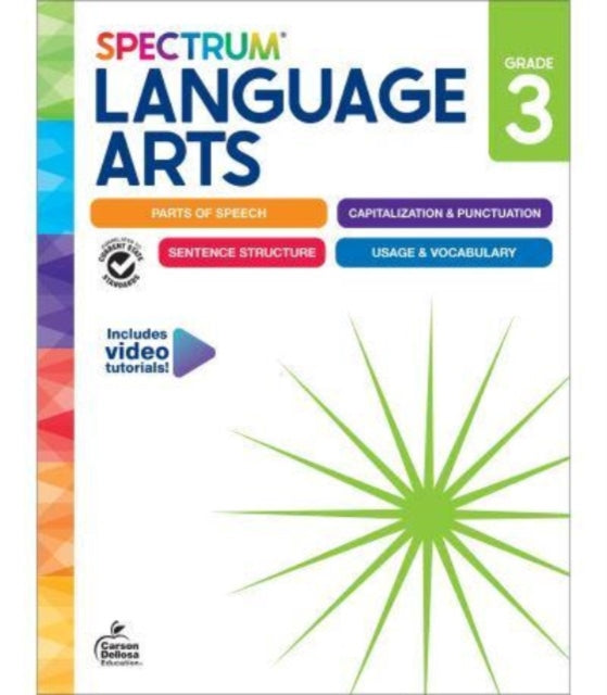 Binding: Paperback
Description: Select Guide Rating
Title: Spectrum Language Arts Workbook Grade 3
Author(s): Spectrum
Publisher: Carson Dellosa
Barcode: 9781483871370
Publication Date: 3/14/2024