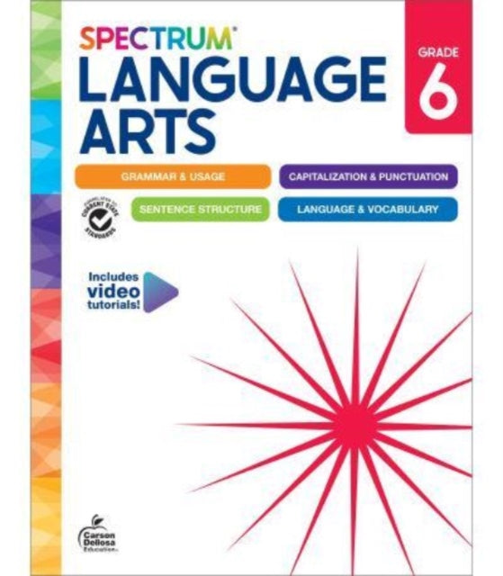 Binding: Paperback
Description: Select Guide Rating
Title: Spectrum Language Arts Workbook Grade 6
Author(s): Spectrum
Publisher: Carson Dellosa
Barcode: 9781483871400
Publication Date: 3/14/2024