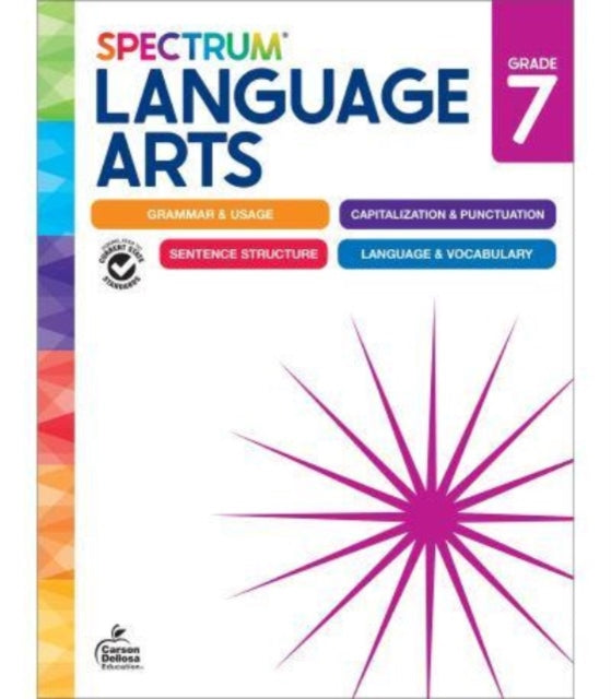Binding: Paperback
Description: Select Guide Rating
Title: Spectrum Language Arts Workbook Grade 7
Author(s): Spectrum
Publisher: Carson Dellosa
Barcode: 9781483871417
Publication Date: 3/14/2024