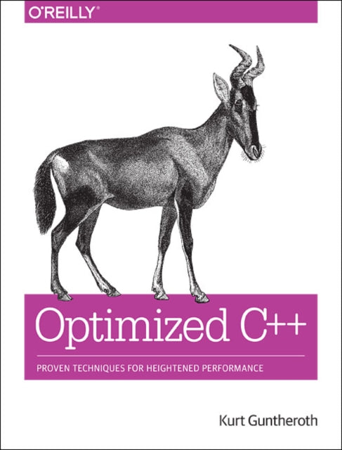 Binding: Paperback
Description: In today's fast and competitive world a program's performance is just as important to customers as the features it provides. This practical guide teaches developers performance - tuning principles that enable optimization in C++.