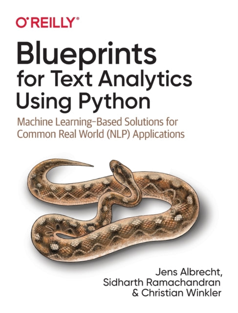 Binding: Paperback
Description: This practical book provides data scientists and developers with blueprints for best practice solutions to common tasks in text analytics and natural language processing.