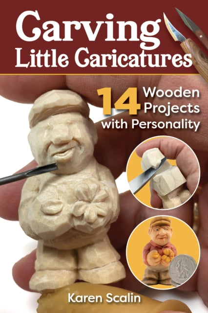 Binding: Paperback
Description: Carving Little Caricatures is a must - have guide for woodcarvers of all skill levels to learn valuable techniques to add movement and expressive details into a small piece of wood.