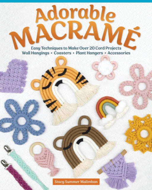 Binding: Paperback
Description: This book shows how easy it is to make super cute mini macrame projects! Ranging from jewelry and home d cor to ornaments plant hangers pouches coasters and so much more learn how to use natural macram cord to create tons of bohemian - inspired items.