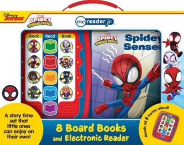 Pi Kids - Marvel Spidey And His Amazing Friends: Me Reader Jr 8 Board Books And Electronic Reader Sound Book Set