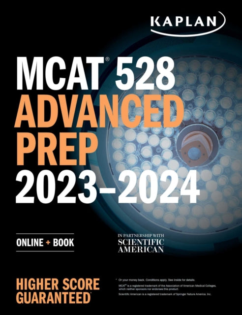 Kaplan Test Prep - Mcat 528 Advanced Prep 2023 - 2024 Online + Book - Paperback