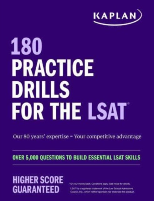 Binding: Paperback
Description: 180 Practice Drills for the LSAT includes over 5,000 questions to help you practice the skills you need to improve your score. Every LSAT question tests skills in combination.