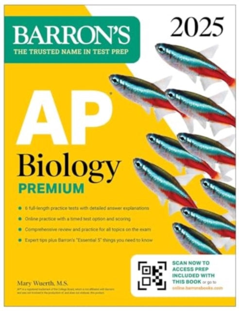 Binding: Paperback
Description: Be prepared for exam day with Barron s. Trusted content from AP experts! Barron's AP Biology Premium 2025 includes in depth content review and practice. It's the only book you ll need to be prepared for exam day.