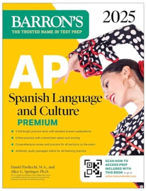 Binding: Paperback
Description: Be prepared for exam day with Barron s. Trusted content from AP experts! Barron's AP Spanish Language and Culture Premium 2025 includes in depth content review and online audio and practice. It's the only book you ll need to be prepared for exam day.