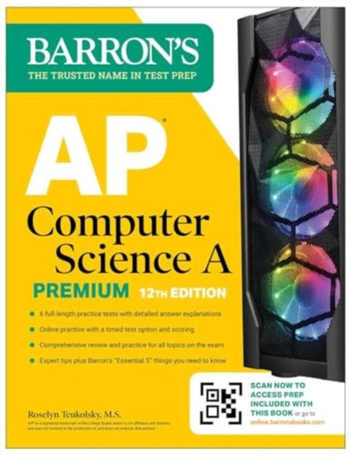 Binding: Paperback
Description: Be prepared for exam day with Barron s. Trusted content from AP experts! Barron's AP Computer Science A Premium 12th Edition includes in depth content review and practice. It's the only book you ll need to be prepared for exam day.