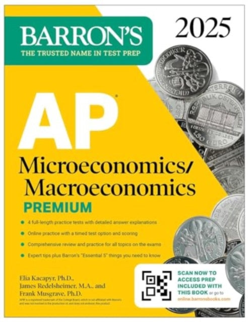 Binding: Paperback
Description: Be prepared for exam day with Barron s. Trusted content from AP experts! Barron's AP Microeconomics/ Macroeconomics Premium 2025 includes in depth content review and practice. It's the only book you ll need to be prepared for exam day.