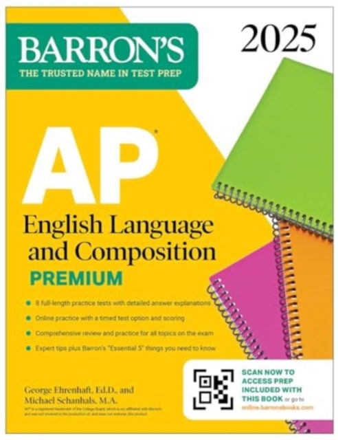 Binding: Paperback
Description: Be prepared for exam day with Barron s. Trusted content from AP experts! Barron's AP English Language and Composition Premium 2025 includes in depth content review and practice. It's the only book you ll need to be prepared for exam day.