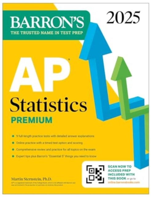 Binding: Paperback
Description: Be prepared for exam day with Barron s. Trusted content from AP experts! Barron's AP Statistics Premium 2025 includes in depth content review and online practice. It's the only book you ll need to be prepared for exam day.