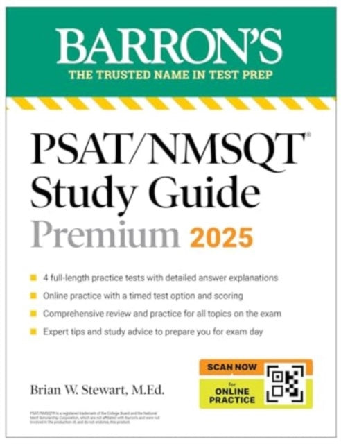 Stewart Brian W. M. Ed. - Psat/ Nmsqt Premium Study Guide: 2025: 2 Practice Tests + Comprehensive Review + 200 Online Drills - Paperback