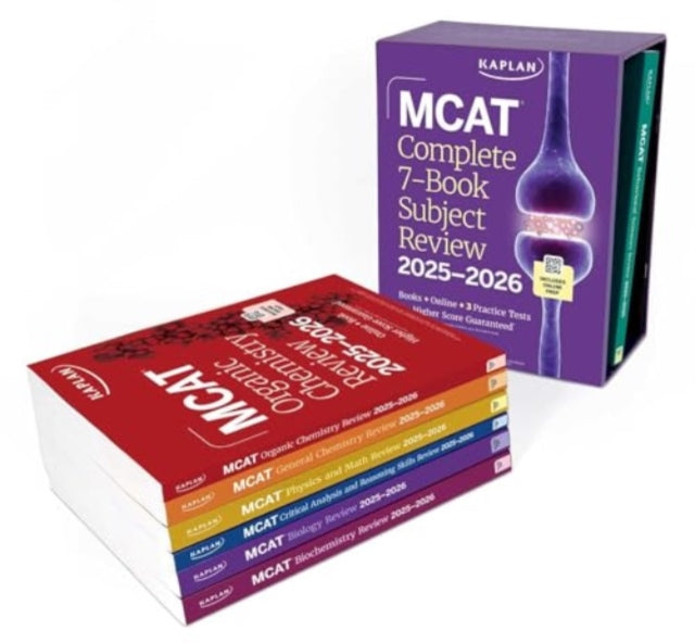 Binding: Paperback
Description: Kaplan's MCAT Complete 7 - Book Subject Review 2025 - 2026 reflects the latest most accurate and most testable materials on the MCAT. Streamlined and intuitive layouts facilitate easier review.