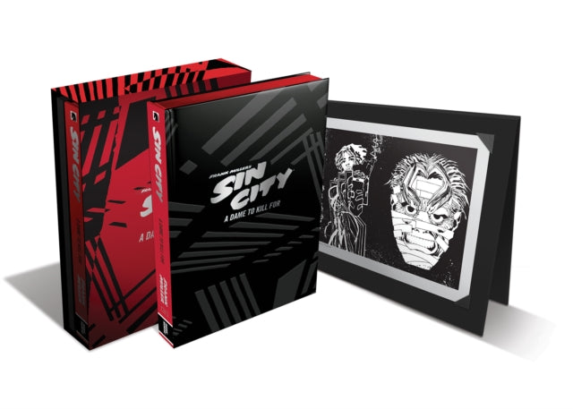 Binding: Hardcover
Description: Frank Miller's return to his comic opus graphic novel series continues with the luxury edition of Volume 2 A Dame to Kill For. High - end materials and finishes and iconic textures from the series combine in a package which evokes the striking asphalt jungle that is Sin City.