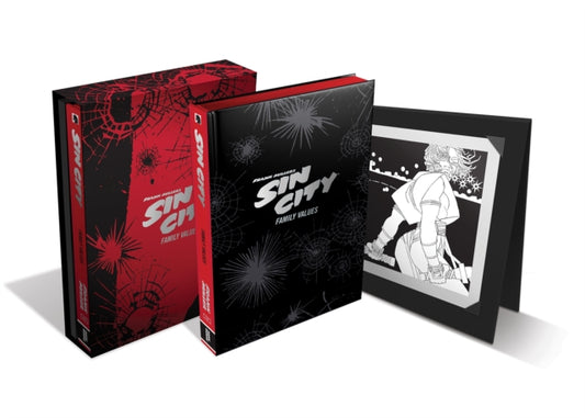 Binding: Hardcover
Description: Frank Miller's return to his comic opus graphic novel series continues with the luxury edition of Volume 5 Family Values. High - end materials and finishes and iconic textures from the series embellish this package evoking the world of Sin City.