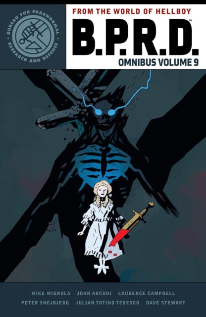 Binding: Paperback
Description: The agents must destroy the dragon and the countless monsters it creates. Elsewhere Russian occult director seeks help from a demon as he follows her through Hell.
Title: B. P. R. D. Omnibus Volume 9
Author(s): Campbell Laurence
Publisher: Dark Horse Comics U. S.