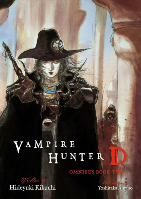 Binding: Paperback
Description: The Vampire Hunter D Omnibus BOOK TWO collects volumes four five and six in author Hideyuki Kikuchi's adventure horror series: Tale of the Dead Town The Stuff of Dreams and Pilgrimage of the Sacred and the Profane.