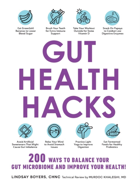 Binding: Paperback
Description: Hack your gut health and unlock a variety of benefits that a healthy gut brings with these 200 easy accessible tips for promoting good bacteria achieving balance in your gut microbiome and feeling your best every day. Bloating. Heartburn. Weight gain. Frequent visits to the restroom.