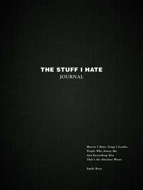 Binding: Hardcover
Description: Tell the world what really bugs with you prompts questions lists and more to help you express yourself without judgement with The Stuff I Hate Journal.