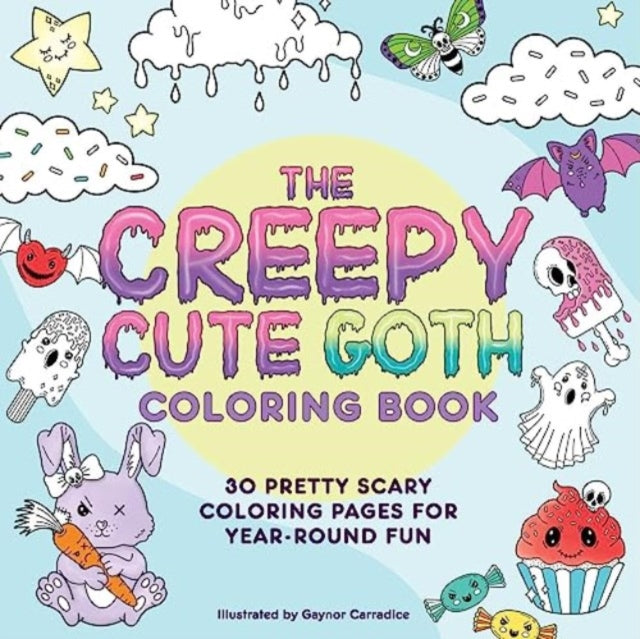 Binding: Paperback
Description: It's Halloween all year round with these thirty creepy (but cute!) seasonal coloring pages in The Creepy Cute Goth Coloring Book. Goth has gone mainstream and multicolored! Forget outfits of black on black on black (though those are still in).