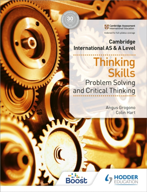 Binding: Paperback
Description: Exam board: Cambridge Assessment International Education Level: A - level Subject: Thinking Skills First teaching: September 2018 First exams: Summer 2020 Endorsed by Cambridge Assessment International Education to provide full support of the syllabus for examination from 2020.