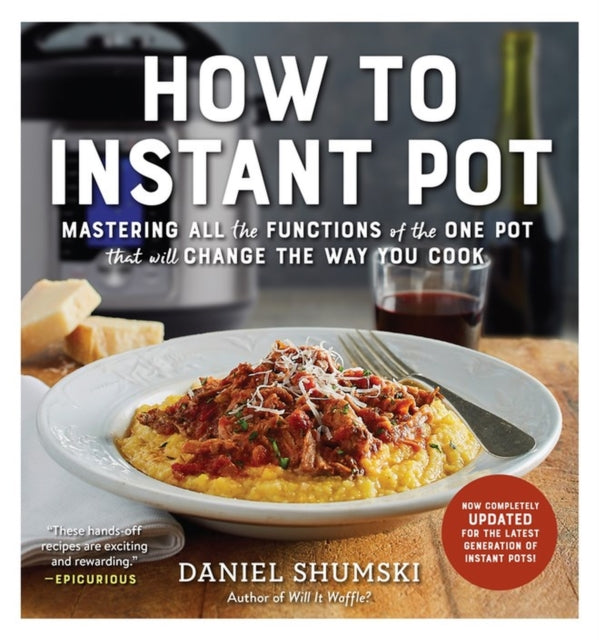 Binding: Paperback
Description: Demystifying the revolutionary appliance one function at a time now updated to include the latest generation of Instant Pots! Cooking in an opaque sealed container with complicated buttons and lights requires a culinary leap of faith or an expert guide like Daniel Shumski.