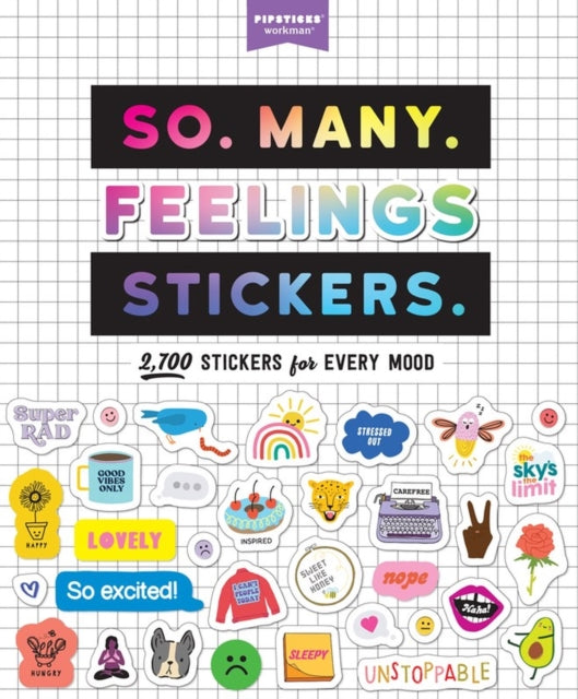 Binding: Paperback
Description: 2,700 stickers for every mood! Feeling all the feels? Express yourself! This EPIC collection of meaningful stickers helps you do just that.
