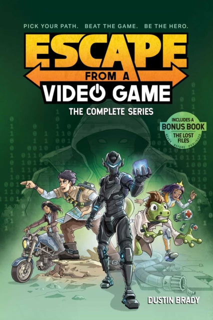Binding: Paperback
Description: This box set is the only way to own the complete Escape from a Video Game series plus The Lost Files an exclusive bonus adventure! Each pick - your - plot story drops young readers into a different video game to defeat monsters solve mysteries and outsmart supervillains.