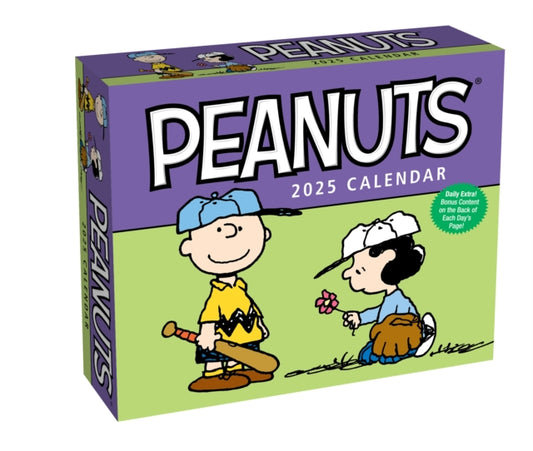 Binding: Calendars
Description: A year's worth of classic full - color Peanuts comic strips featuring Charlie Brown Linus Sally Snoopy LUCY Peppermint Patty and the rest of the gang are included on the pages of this calendar.