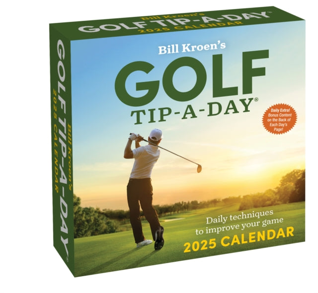 Binding: Calendars
Description: Whether you're hitting the local links every day or dream of a getaway to St. Andrew's there's always more to learn and more ways to enjoy the game in Bill Kroen's Golf Tip - A - Day 2025 Calendar.