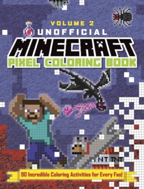 Binding: Paperback
Description: Still in Survival Mode after a long day? Enter Creative Mode and unwind with this second volume of the Unofficial Minecraft Pixel Coloring Book! Fill in each box to reveal pixel art inspired by your favorite Minecraft characters and biomes.