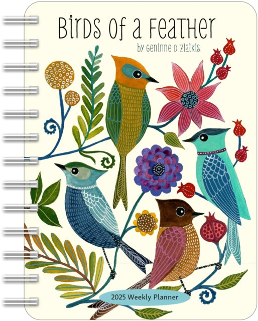 Binding: Calendars
Description: Charming feathered friends can accompany you every day of the year with the delightful illustrations by Geninne Zlatkis. Every page has been thoughtfully designed with images of birds butterflies and botanical motifs perfect for birders nature lovers and folk art aficionados.