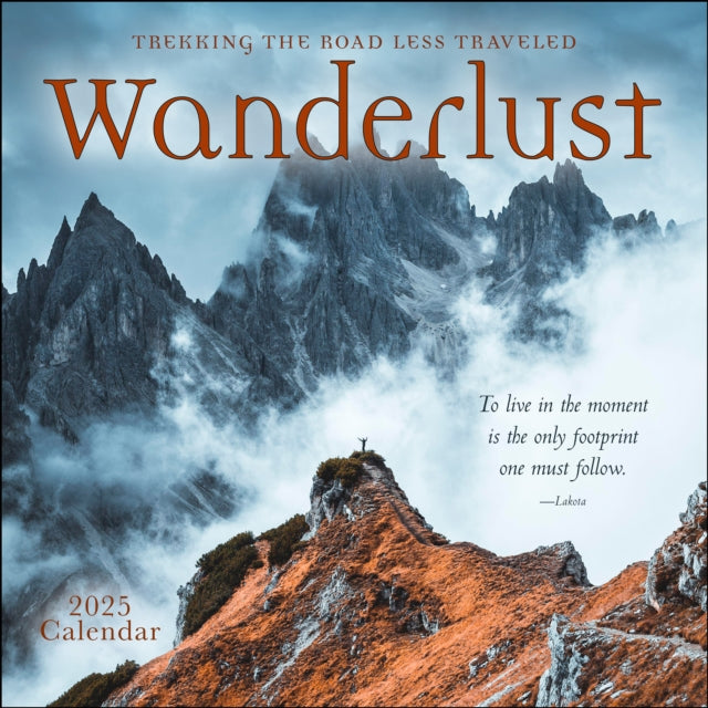 Binding: Calendars
Description: This twelve - month calendar includes inspiring photographs of less - traveled paths paired with quotes from great walking enthusiasts from the past and present.