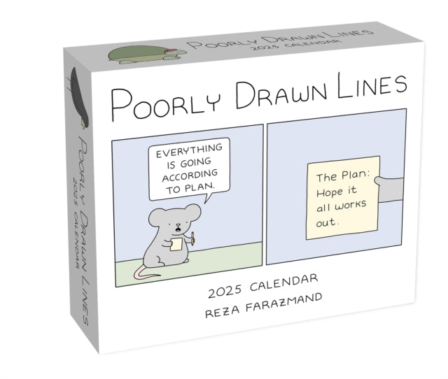 Binding: Calendars
Description: On the surface the animals in Poorly Drawn Lines are sophisticated decadent creatures Turtle sports a beret Snail wears shades Bird smokes cigarettes and Mouse assumes a fighting stance when anyone challenges his emotional fragility.