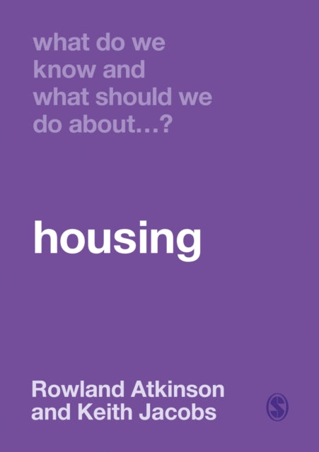 Binding: Paperback
Description: The UK housing market is in crisis. House - prices are spiralling out of control rents are rising faster than wages and there is a serious shortage of new affordable homes.