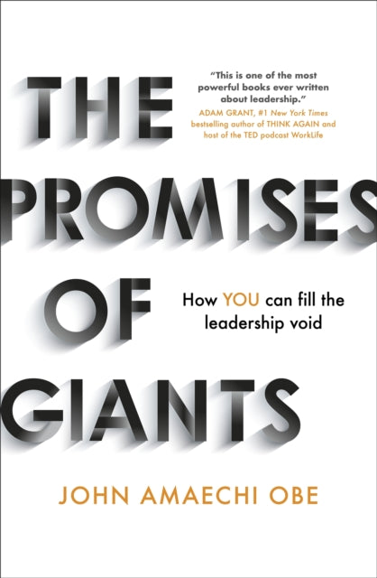 The Promises Of Giants How You Can Fill The Leadership Void - - The Sunday Times Hardback Non - Fiction & Business Bestseller - -