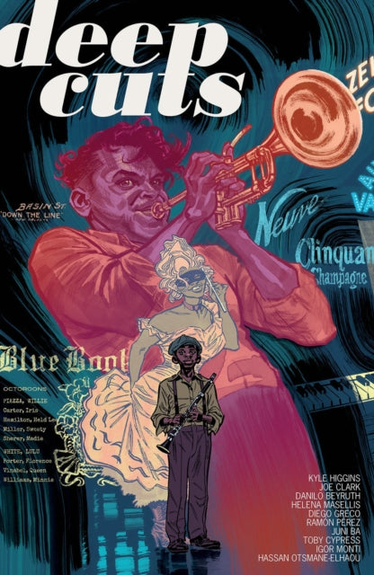 Binding: Paperback
Description: New Orleans 1917: a clarinet player meets his hero. Kansas City 1940: a young girl investigates the mystery of her father's lost love of music. Los Angeles 1977: a band embark on a world tour that may be their last.