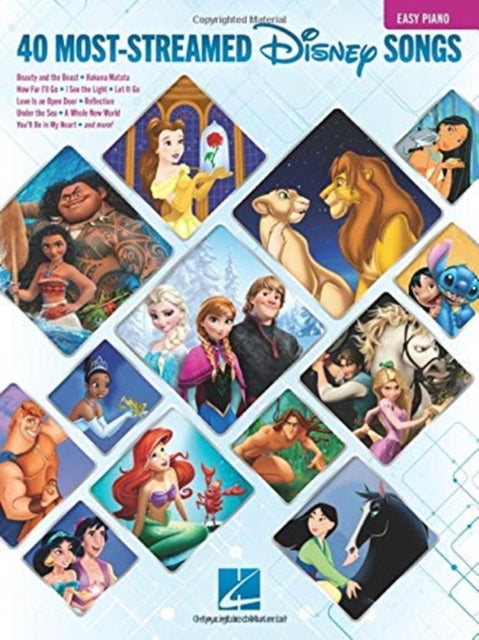 Binding: Books
Description: Select Guide Rating
Title: The 40 Most - Streamed Disney Songs For Easy Piano
Brand: Hal Leonard Corporation
Barcode: 9781540056566
Pages: 264 Pages
Publication Date: 1/1/2021
Category: Musical Scores, Lyrics & Libretti
