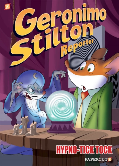 Binding: Hardcover
Title: Geronimo Stilton Reporter Vol. 8 Hypno Tick - Tock
Author(s): Stilton Geronimo
Publisher: Papercutz
Barcode: 9781545806999
Pages: 56 Pages, 56 Illustrations, Unspecified
Publication Date: 7/6/2021
Category: Comic Strip Fiction / Graphic Novels (Children's / Teenage)