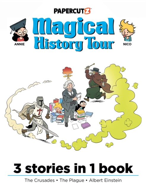 Binding: Hardcover
Description: Three educational adventures in one volume! Modern day siblings Annie and Nico explore time and history in this pocket - sized graphic novel.