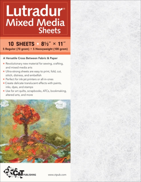 Binding: Apparel And Practical Items
Description: Everyone's talking about Lutradur the fabulously versatile cross between paper and fabric. Sew it paint it inkjet print on it stencil it stamp it pleat it dye it distress it die - cut it sculpt with it fold it weave it needlefelt on it.