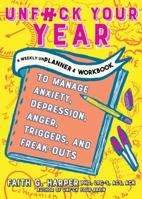 Binding: Paperback
Description: Want to keep track of your appointments tasks and moods while also working through the mental health stuff that's holding you back? Unfucking your year doesn't have to start in January. Unfuck Your Year is a perpetual planner with themed months to help you unfuck your life.