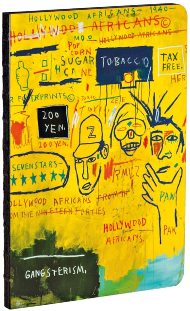 Binding: Notebooks, Journals, And Diaries
Description: Hollywood Africans a famed painting from the brilliantly expressive Jean - Michel Basquiat is faithfully reproduced here on our A 5 Notebooks in full colour as it's meant to be seen.