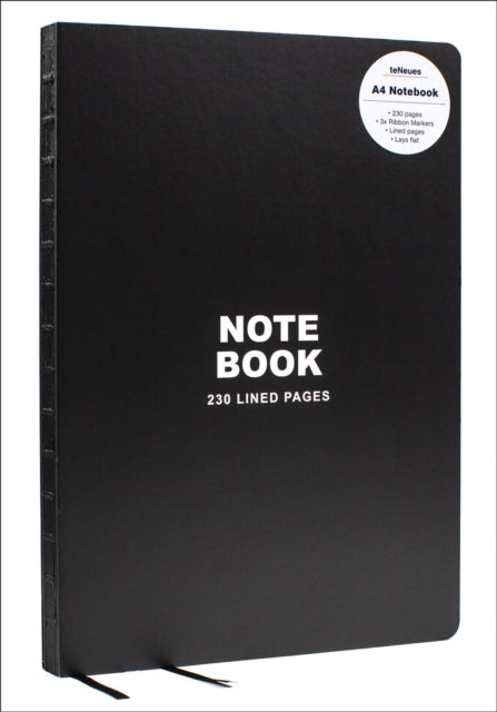 Binding: Notebooks, Journals, And Diaries
Description: Introducing the Black A 4 Notebook - a trendy big format hardback with edges dipped in sleek black. The A 4 size provides ample space and the smooth pages prevent ink bleed - through.