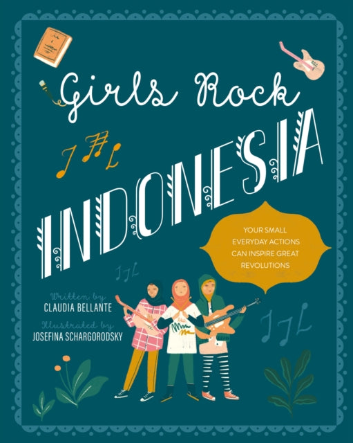 Binding: Hardcover
Description: Three young Muslim girls in Indonesia discover their passion for heavy metal music in this empowering new picture book. In a small village in Java Indonesia three young Muslim girls begin to explore their passion for heavy metal music after watching a Metallica concert on You Tube.