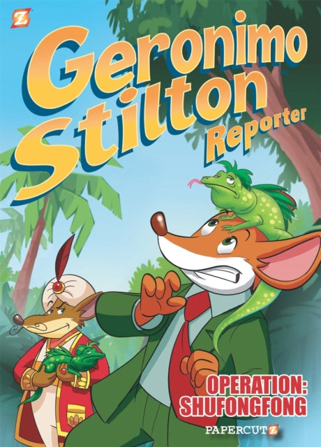 Binding: Hardcover
Description: Geronimo Stilton is back in new comic stories based on the animated series now airing on Netflix! The famous Prince Nogouda pays a visit to New Mouse City and ace reporter Geronimo Stilton has an exclusive interview.