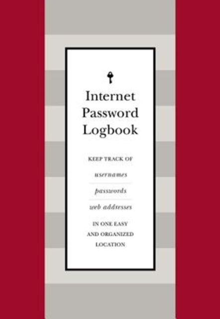 Binding: Hardcover
Description: Just say "no" to piles of sticky notes and scraps of paper with your passwords and logins! Keep track of them in this elegant yet inconspicuous alphabetically tabbed red leatherette notebook. In this 4 5.