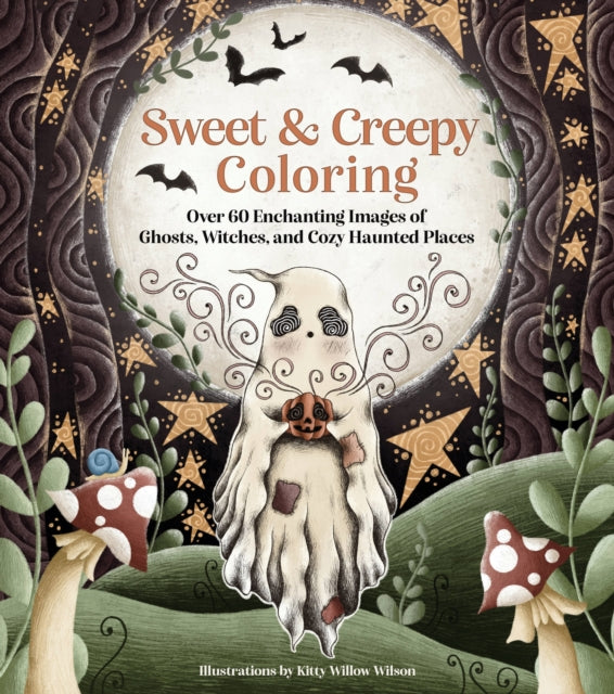 Binding: Paperback
Description: With these 60+ creepy - cute coloring templates escape to a world of magical forests where ghosts skeletons gnomes jack - o - lanterns and more await your colorful interpretations.