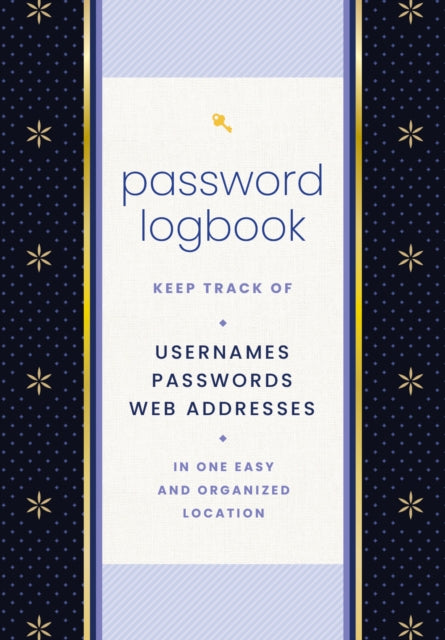 Binding: Hardcover
Description: Keep track of your online passwords in this elegant yet inconspicuous alphabetically tabbed notebook featuring a modern black - and - gold design. In this 4 5.